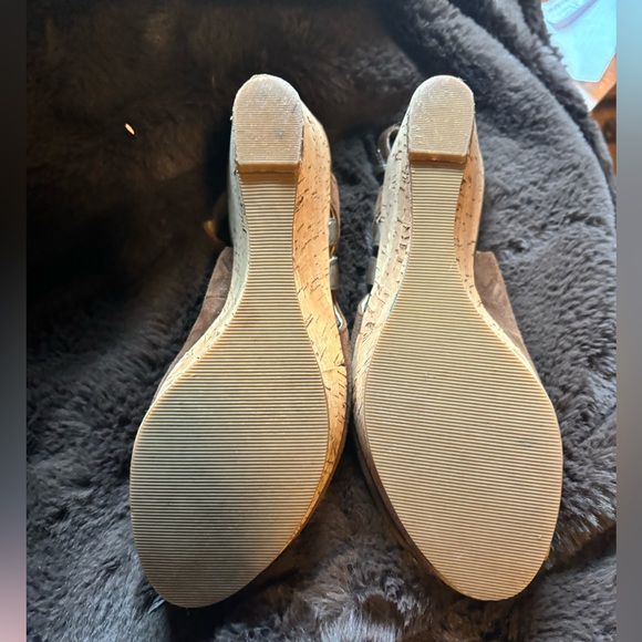 Brown Suede Wedges - Picture 2 of 10